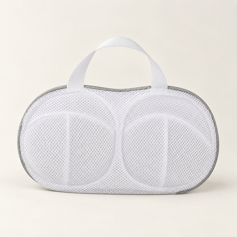SOLEVA Bra Wash Bag for laundry care, featuring a sturdy mesh design to protect bras during washing.