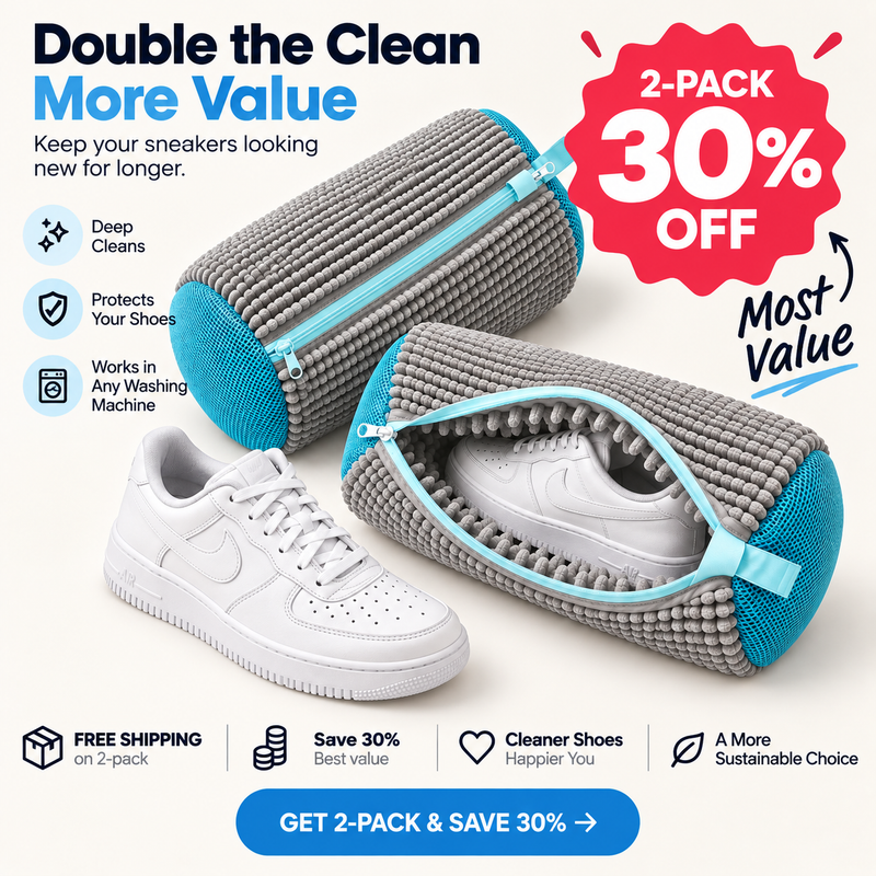 SOLEVA Sneaker Wash Bag for laundry care, designed to clean trainers and sneakers safely in a washing machine.
