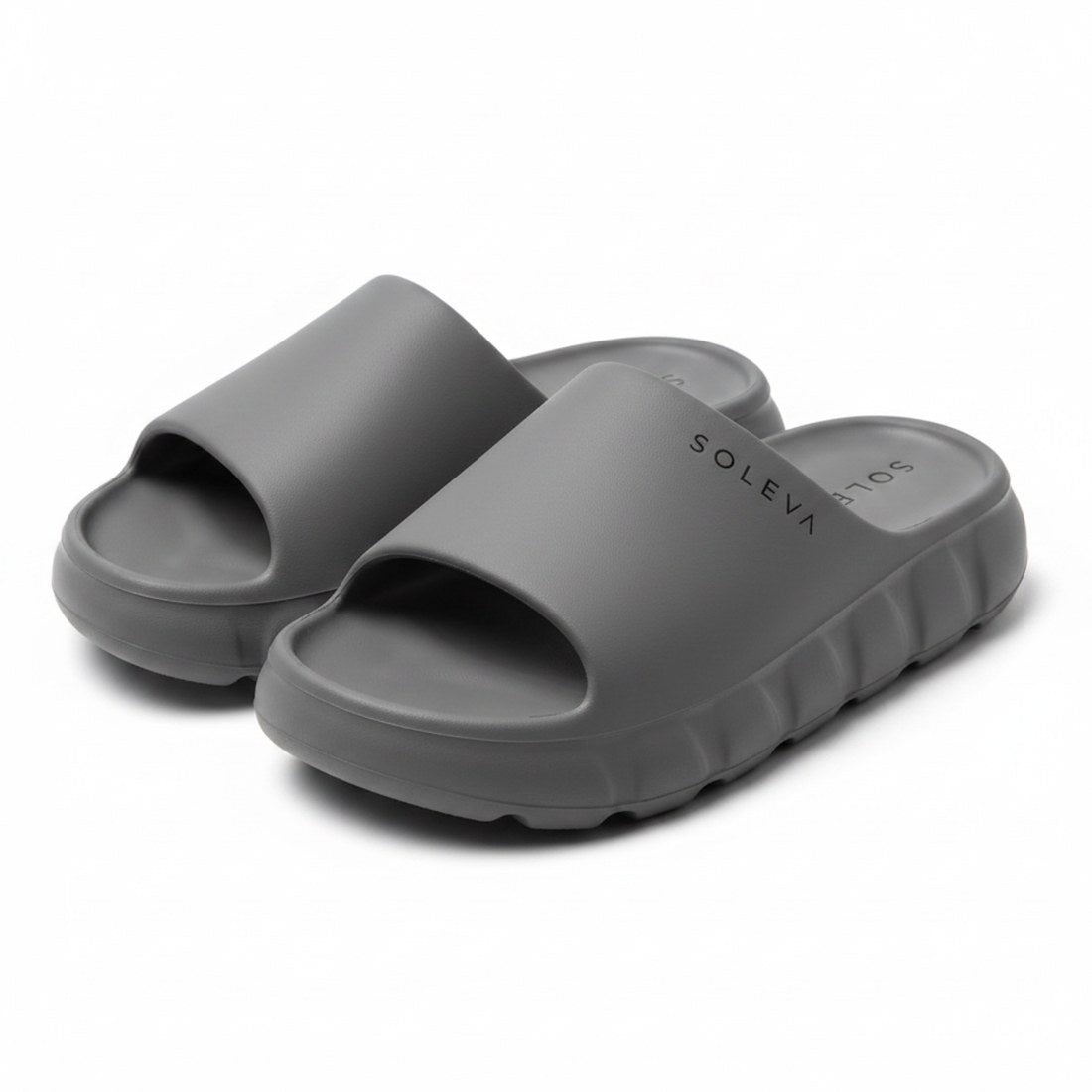 SOLEVA Slide in Stone Grey